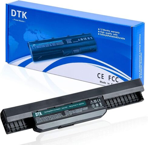 DTK A32-K53 A41-K53 A42-K53 بطارية كمبيوتر محمول بديلة لـ ASUS X54C A53E A53S X54C X54L K43S K53E دفتر 10.8V 5200mAh 6-Cell in Saudi Arabia