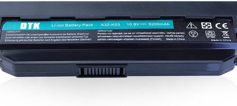 DTK A32-K53 A41-K53 A42-K53 بطارية كمبيوتر محمول بديلة لـ ASUS X54C A53E A53S X54C X54L K43S K53E دفتر 10.8V 5200mAh 6-Cell in Saudi Arabia