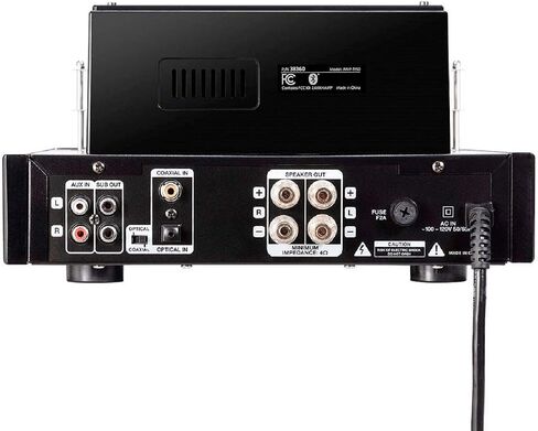 Monoprice Stereo Hybrid Tube Amplifier 2019 Edition, 25 Watt with Bluetooth 2.1 + EDR, Wired RCA, Optical, Coaxial, and USB Connections, and Subwoofer Out in Saudi Arabia