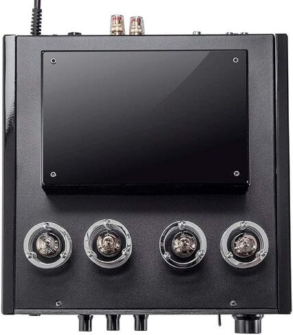 Monoprice Stereo Hybrid Tube Amplifier 2019 Edition, 25 Watt with Bluetooth 2.1 + EDR, Wired RCA, Optical, Coaxial, and USB Connections, and Subwoofer Out in Saudi Arabia