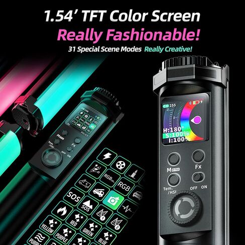 YONGNUO YN360mini RGB LED Video Light Wand Stick with APP Control for Video Photography Shooting in Saudi Arabia