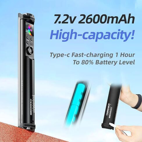 YONGNUO YN360mini RGB LED Video Light Wand Stick with APP Control for Video Photography Shooting in Saudi Arabia