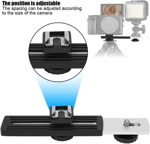 125 دعامة توسيع للكاميرا من سبائك الألومنيوم العالمية قابلة للتعديل مع دعامة حامل للكاميرا بمايكروفون in Kuwait