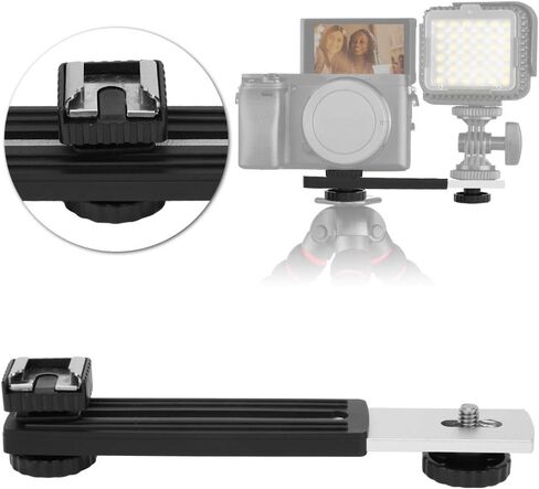 125 دعامة توسيع للكاميرا من سبائك الألومنيوم العالمية قابلة للتعديل مع دعامة حامل للكاميرا بمايكروفون in Kuwait