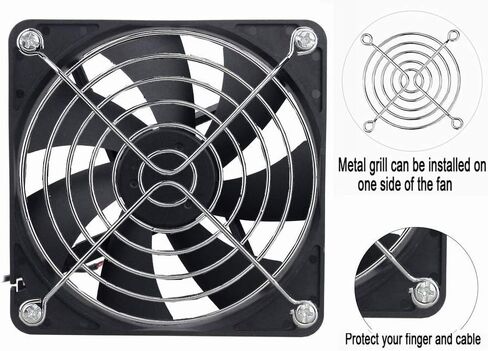 GDSTIME Slim 80mm x 15mm USB Fan 5V 3 Speed Control DC Brushless Cooling in Kuwait