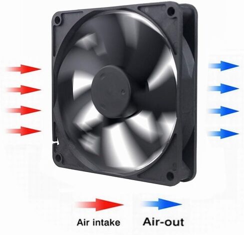 GDSTIME Slim 80mm x 15mm USB Fan 5V 3 Speed Control DC Brushless Cooling in Kuwait