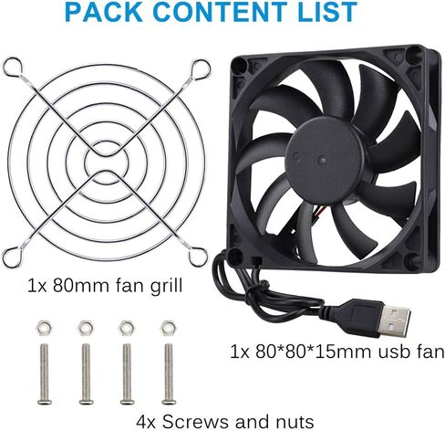 GDSTIME 60mm Fan, 5Volt Fan, 60x60x10mm 0.18A Brushless DC Cooling Fan in Saudi Arabia