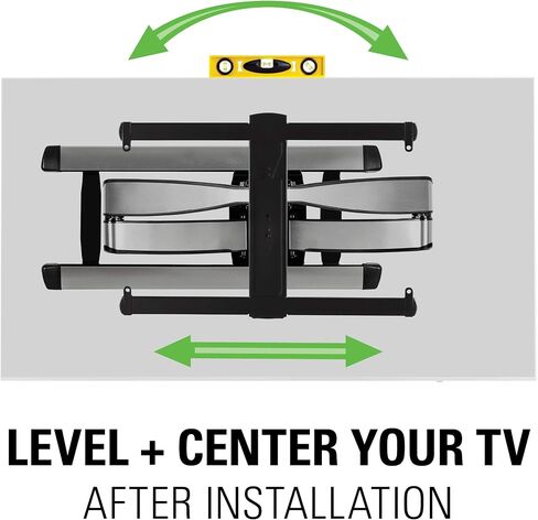 Sanus Premium Full Motion TV Wall Mount for TVs Up to 90" - Stainless Steel Finish with Smooth Extension, Swivel & Tilt in Saudi Arabia