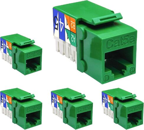 Beszin Cat.5E RJ45 110 نوع Keystone Jack (50 حزمة، أزرق) in Kuwait