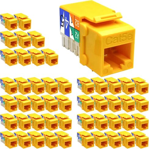 Beszin Cat.5E RJ45 110 نوع Keystone Jack (50 حزمة، أزرق) in Kuwait