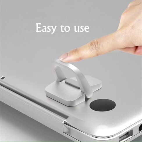 حامل لوحة المفاتيح المحمول Exdtgt، حامل كمبيوتر محمول صغير غير مرئي للوحة مفاتيح الكمبيوتر المكتبي وحامل الكمبيوتر المحمول MacBook من الألومنيوم (قطعتان) (أسود) in Kuwait