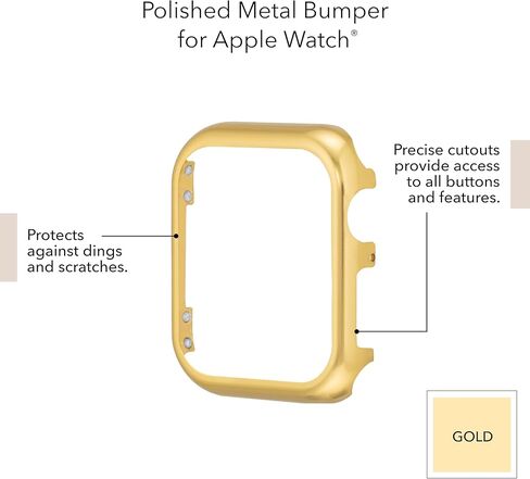 مصد معدني من Anne Klein، متوافق مع ساعة Apple، ملاءمة سلسة، سهل التركيب، ممتص الصدمات لساعة Apple in Kuwait