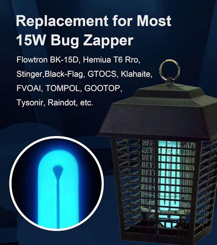 7.7 بوصة Flowtron BF35 لمبة بديلة 15 وات لـ BK-15D ستينغر FP15 TZ15 Hemiua T6 UVA الضوء الأسود in Kuwait
