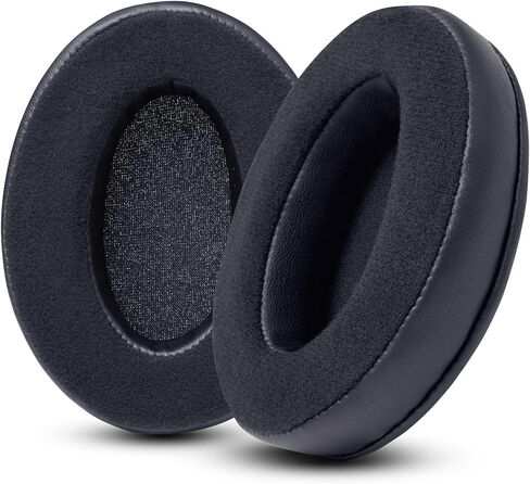 WC PadZ Velor - وسائد الأذن المطورة النهائية من Wicked Cushions - متوافقة مع Audio Technica وHyperX وSteelSeries Arctis والمزيد - سميكة للغاية - فتحة أكبر - إسفنج ذو ذاكرة أكثر نعومة | (أسود) in Saudi Arabia