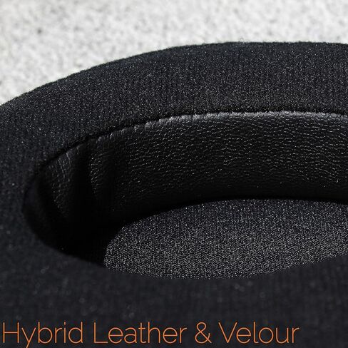 WC PadZ Velor - وسائد الأذن المطورة النهائية من Wicked Cushions - متوافقة مع Audio Technica وHyperX وSteelSeries Arctis والمزيد - سميكة للغاية - فتحة أكبر - إسفنج ذو ذاكرة أكثر نعومة | (أسود) in Saudi Arabia