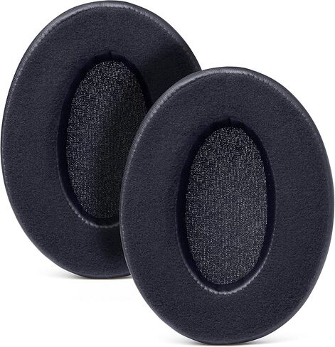 WC PadZ Velor - وسائد الأذن المطورة النهائية من Wicked Cushions - متوافقة مع Audio Technica وHyperX وSteelSeries Arctis والمزيد - سميكة للغاية - فتحة أكبر - إسفنج ذو ذاكرة أكثر نعومة | (أسود) in Saudi Arabia