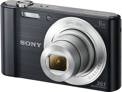 Sony Cyber-Shot DSC-W810 Digital Camera (Black) (DSC-W810/B) + NP-BN1 Battery + 64GB Card + Corel Photo Software + Case + Charger + Card Reader + Flex Tripod + Cleaning Kit + Memory Wallet (Renewed) in Saudi Arabia