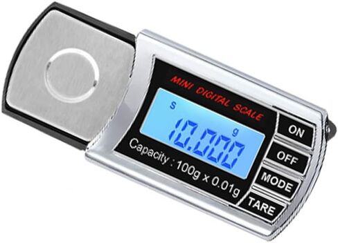 Vanki 1 قطعة مقياس خرطوشة رقمية مقياس رقمي صغير مع LCD الخلفية قياس الضغط قوة القرص الدوار القلم 0.01 جرام تتبع in Kuwait