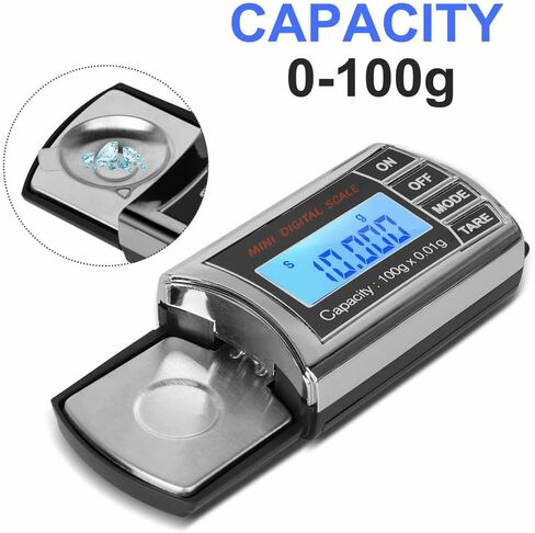 Vanki 1 قطعة مقياس خرطوشة رقمية مقياس رقمي صغير مع LCD الخلفية قياس الضغط قوة القرص الدوار القلم 0.01 جرام تتبع in Kuwait