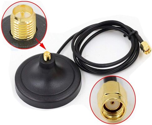 هواكام HCM35N هوائي واي فاي مغناطيسي قاعدة حامل RP SMA موصل مع كابل تمديد 3 متر in Kuwait