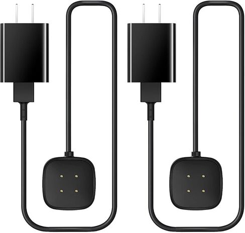 WZHENB Fast Wall Charger for Fitbit Sense & Versa 3 Versa 4 Replacement USB Charging Cable Cord for Fitbit Sense 2/Fitbit Sense/Fitbit Versa 4/Versa 3 Smartwatch Charger Dock USB Cable Cord in Kuwait
