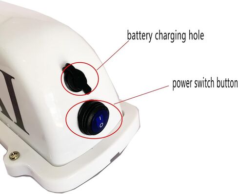 USB Rechargeable Battery Taxi Top Light Roof Taxi Sign with Magnetic Base Waterproof Taxi Dome Light in Saudi Arabia