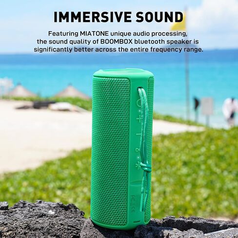 MIATONE Boombox Outdoor Portable Bluetooth Speaker Waterproof Wireless Speakers Gifts for Women Mothers Mom Wife Her - Pink in Kuwait