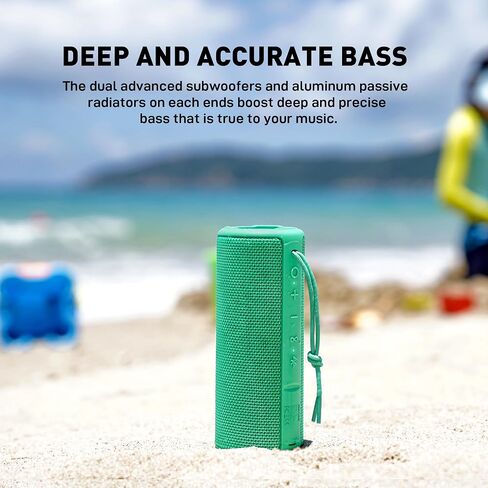 MIATONE Boombox Outdoor Portable Bluetooth Speaker Waterproof Wireless Speakers Gifts for Women Mothers Mom Wife Her - Pink in Kuwait