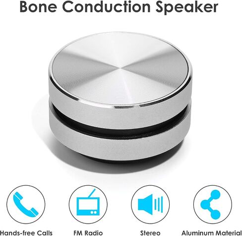 Bone Conduction Speaker, True Wireless Speakers Mini Portable Stereo Sound Creative Speaker Compatible with iPhone, iPad, Samsung, Tablets and More Box, Bigvapor in Saudi Arabia
