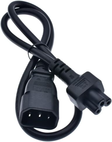 Toptekits C14 to C5 Power Plug Cable,IEC 320 C14 Male to C5 Female Adapter Cable(1ft) in Kuwait