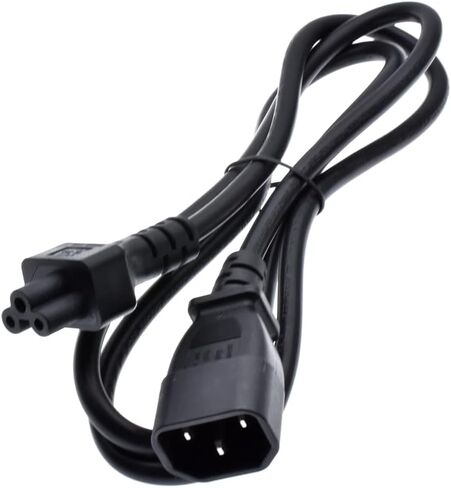Toptekits C14 to C5 Power Plug Cable,IEC 320 C14 Male to C5 Female Adapter Cable(1ft) in Kuwait