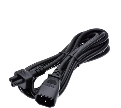 Toptekits C14 to C5 Power Plug Cable,IEC 320 C14 Male to C5 Female Adapter Cable(1ft) in Kuwait