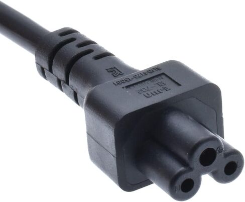 Toptekits C14 to C5 Power Plug Cable,IEC 320 C14 Male to C5 Female Adapter Cable(1ft) in Kuwait