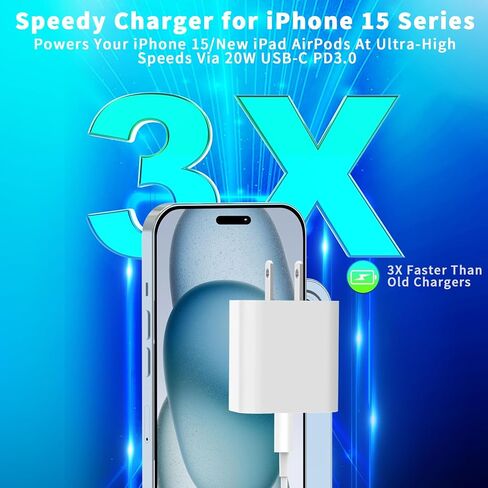 [معتمد من MFi] شاحن سيارة سريع لجهاز iPhone 15، محول شاحن سيارة سريع USB C مزدوج بقدرة 40 وات + 2 كابل USB C + شاحن PD بقدرة 20 وات لشاحن iPhone سريع الشحن لهاتف iPhone 15/15 Plus/15 Pro/15 Pro Max، iPad Pro in Kuwait