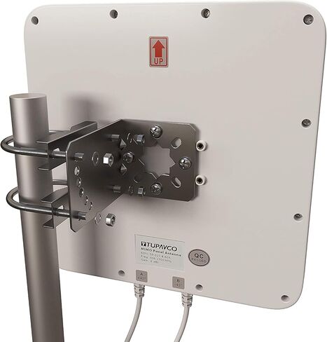 هوائي MIMO الخلوي 4G/LTE - 9dBi X-POL (±45°) إشارة متعددة الاتجاهات مستقطبة متقاطعة في هوائي واحد (نقطة اتصال خلية عالية الكسب) كابل ذكر RP-SMA بطول 6 أقدام مع محول TS-9 -Tupavco TP562 in Kuwait