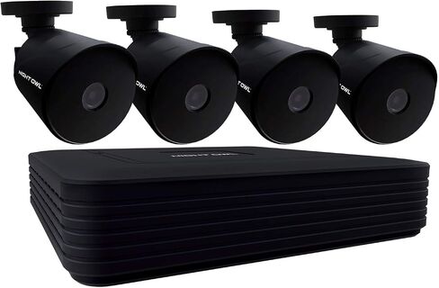 نظام كاميرا مراقبة منزلية للفيديو Night Owl CCTV مع 4 كاميرات سلكية عالية الدقة 1080 بكسل داخلية/خارجية مع رؤية ليلية (قابلة للتوسيع حتى إجمالي 8 كاميرات سلكية) وقرص صلب سعة 1 تيرابايت in Kuwait