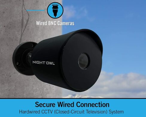 نظام كاميرا مراقبة منزلية للفيديو Night Owl CCTV مع 4 كاميرات سلكية عالية الدقة 1080 بكسل داخلية/خارجية مع رؤية ليلية (قابلة للتوسيع حتى إجمالي 8 كاميرات سلكية) وقرص صلب سعة 1 تيرابايت in Kuwait