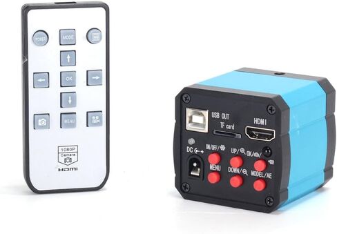 AIHOME 14MP HD TV HDMI USB صناعة مجهر كاميرا C حامل بطاقة TF + عدسة تكبير 180x C-MOUNT in Kuwait