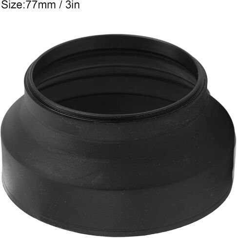 Lens Hood Shade, Rubber Metal Collapsible Lens Hood for Various Brands 77mm in Saudi Arabia
