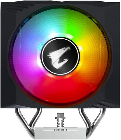جيجابايت مبرد وحدة المعالجة المركزية ATC800 من اوروس بوظائف RGB الذكية، مراوح مزدوجة 120 ملم محسنة لتدفق الهواء العالي، 6 اضعاف انابيب حرارية نحاسية عالية الاداء، اقصى مساحة للسطح، تقنية اللمس المباشر in Saudi Arabia