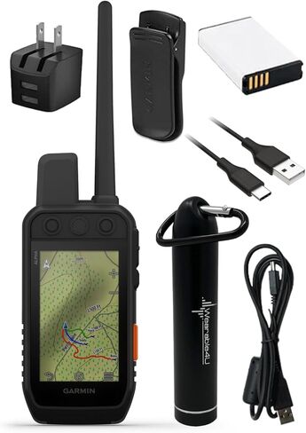 Wearable4U - Garmin Alpha 300 Handheld, Advanced Dog Tracking and Training Handheld, Touchscreen with E-Bank Bundle in Saudi Arabia