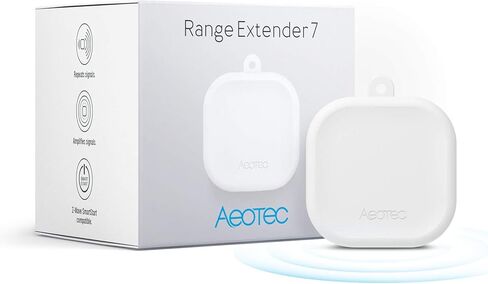 موسع نطاق Z-Wave Hub - موسع نطاق Aeotec 7 - يعمل على تحسين الأداء ونطاق محور Z-Wave الخاص بك - SmartThings، Hubitat، Alarm.com، Ring، والمزيد - Gen7 (حزمة واحدة) in Kuwait