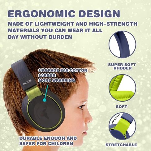Wired Kids Headphones for School with Cord Mic,Safe Volume Limit 85/94dB | Adjustable Headband Foldable Over-Ear Lightweight for Toddler Girls Boys Travel/Tablet/iPad,HD Stereo Sound,3.5mm,Pink in Kuwait