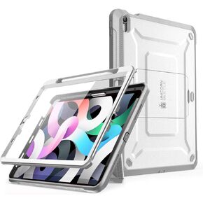 حافظة سلسلة SUPCASE Unicorn Beetle Pro مصممة لجهاز iPad Air 5 (2022) / iPad Air 4 (2020) مقاس 10.9 بوصة، مع حامل قلم رصاص وواقي شاشة مدمج لكامل الجسم وشديد التحمل (أسود) in Kuwait