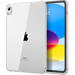 حافظة MoKo الشفافة تناسب جهاز iPad 10.9 2022، حافظة iPad الجيل العاشر الشفافة، خفيفة الوزن وناعمة من مادة TPU، غطاء حماية فائق الوضوح مضاد للخدش، مقاوم للصدمات، شفاف in Kuwait