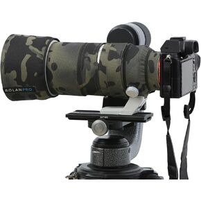 غطاء عدسة مقاوم للماء من ROLANPRO لهاتف Sony FE 70-200 مم F/2.8 GM OSS II غطاء حماية للعدسة - #2 أسود داكن مقاوم للماء