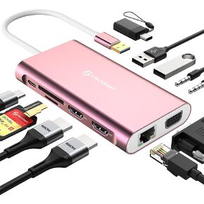 UtechSmart USB Docking Station, 11 in 1 USB C Dock Triple Display in Kuwait