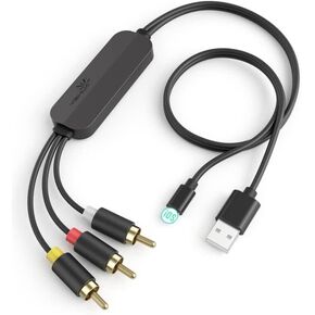 YEHUA USB C to RCA Converter Cable, Micro USB to RCA Video Conversion Cable, 3RCA Adapter Compatible with iPad with USB C Port and All Android Phones to HDTV/Blu-ray/PAL(78.7inch) in Saudi Arabia