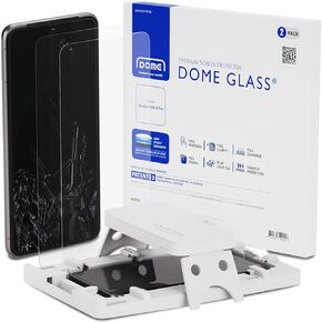 واقي شاشة زجاجي على شكل قبة من Whitestone لهاتف Google Pixel 8 PRO (2023)، درع زجاجي مقوى بالكامل مع تقنية تشتيت السائل [مجموعة سهلة التركيب] - عبوتان in Kuwait