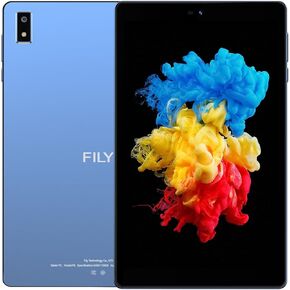FILY F8 Android12 Tablet, 8 inch Tablet, 4GB+128GB Storage, Quad-Core Processor, 2.0Ghz, Full Metal Cover, Bluetooth5.2, 5+8MP Dual Camera, 5G/2.4G Wi-Fi, HD Touch Screen, USB-C Fast Charge (Blue) in Saudi Arabia